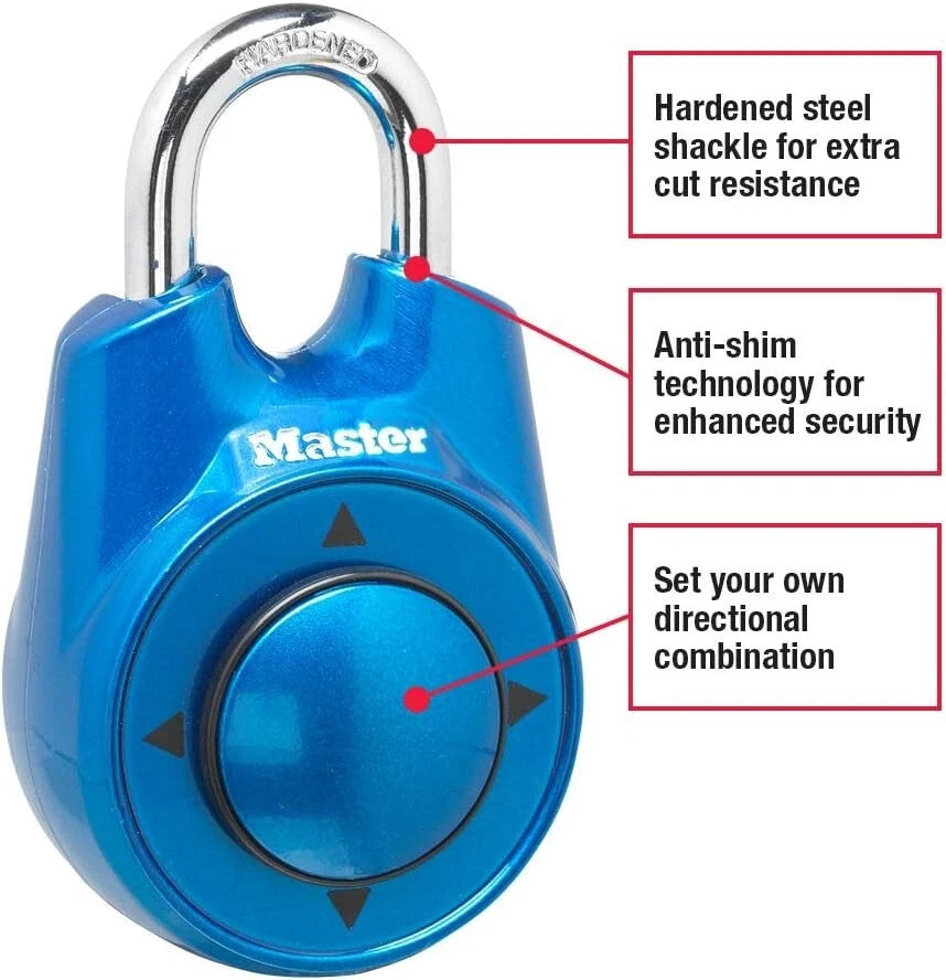 Master Lock 1500iD Speed Dial Resettable Combination Directional Movement