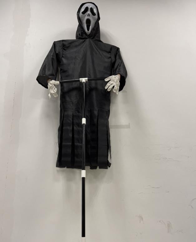 Halloween Decor Garden Ghostface Scarecrow Outside Hanging Scary Scream Ghost