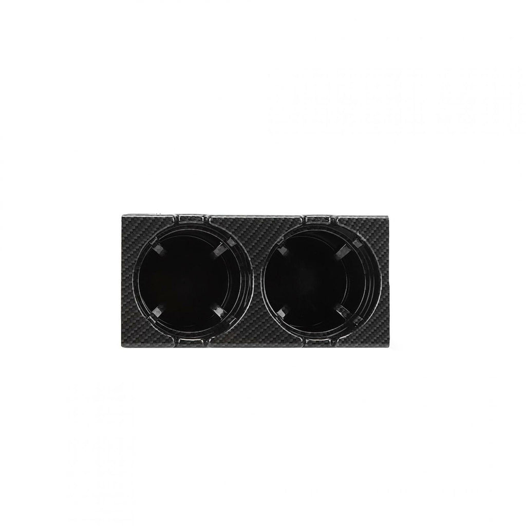 Carbon Fiber Style Center Console Cup Drink Holder For BMW 3 Series E46 1998-06!