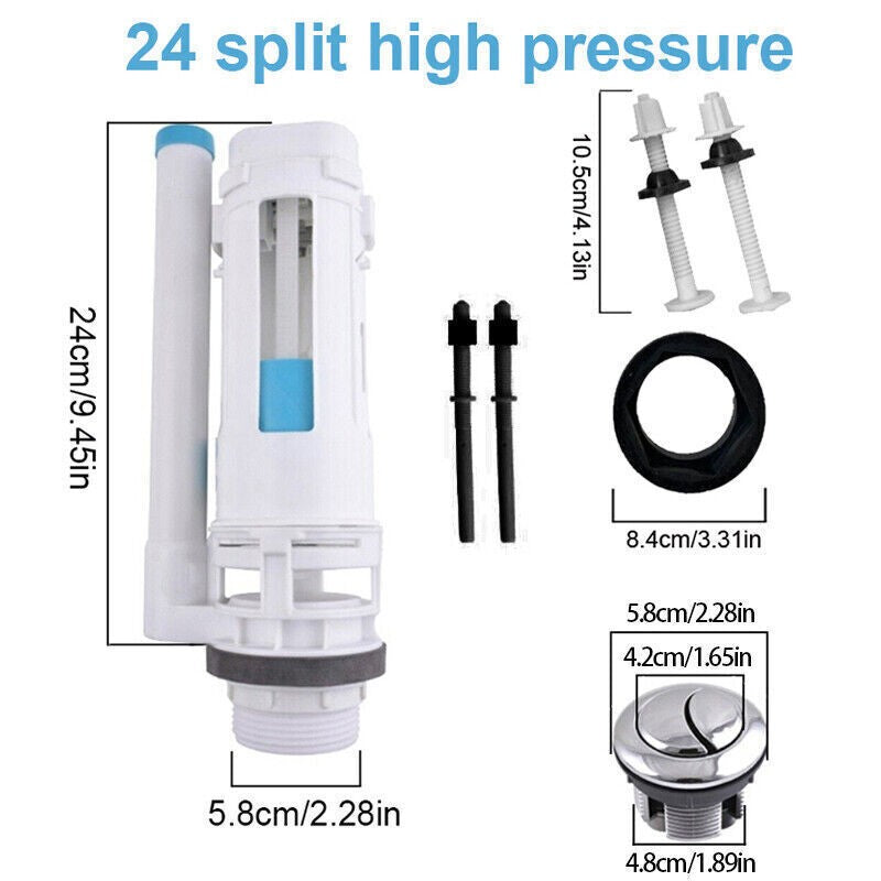 Universal Bathroom Cistern Repair Tool Set Kit Toilet Dual Push Flush System