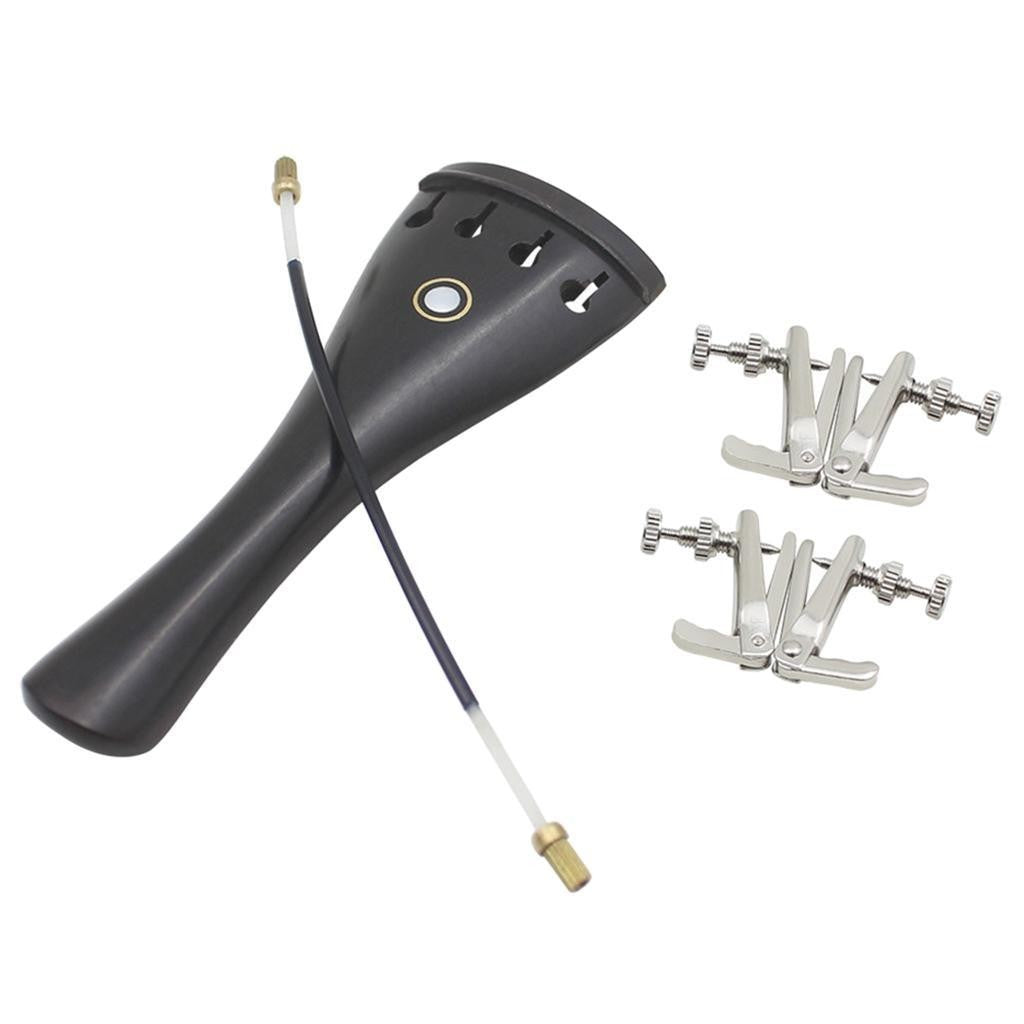 Set Instrument Tailpiece+Tail Rope+Tuning for 3/3 4/4 Violin