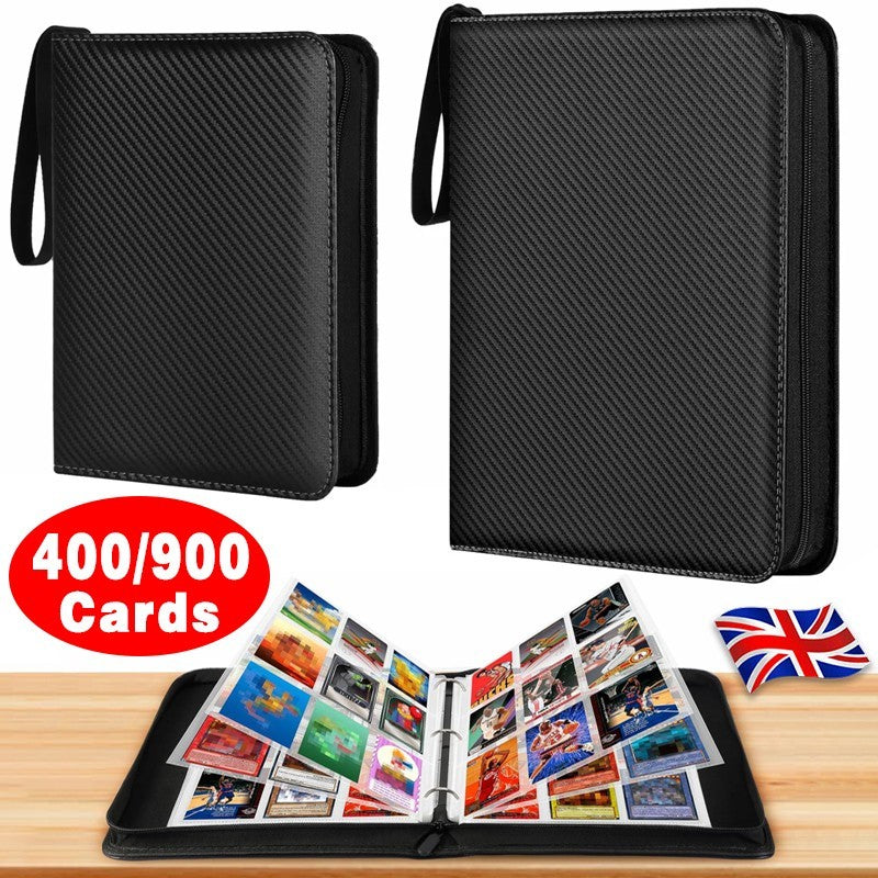 400/900Card Pocket Trading Card Binder 4/9 Pocket Trading Card Album Folder Case