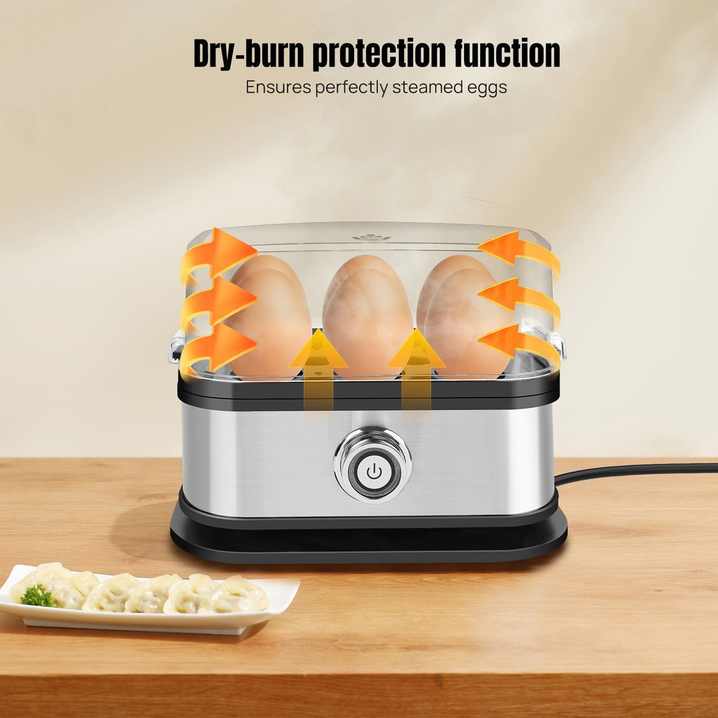 NEW 6 Egg Cooker Electric Poacher Boiler For Soft, Medium or Hard Boiled Eggs