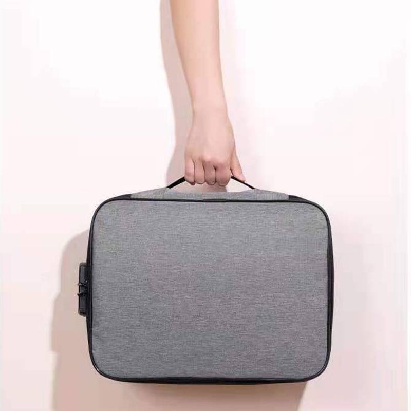 Fireproof Waterproof Document Bag File Money Safe Box Secret File Protect Pouch