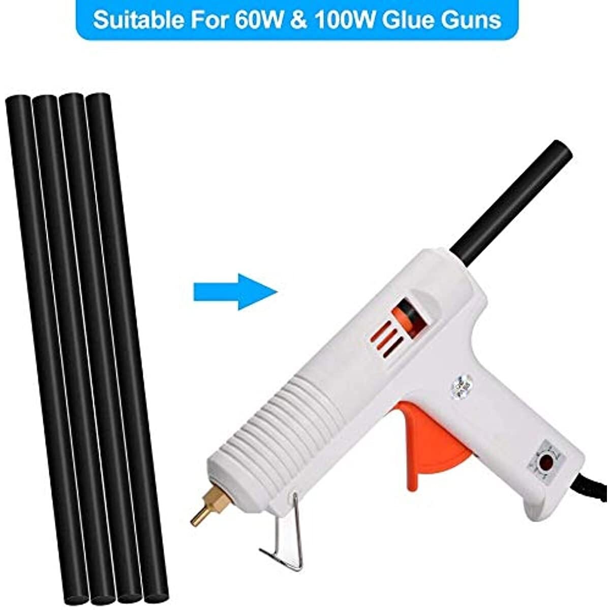 BLACK hot glue sticks 7/11mmX200mm hot melt adhesive sticks 5/10/20/30 pcs UK