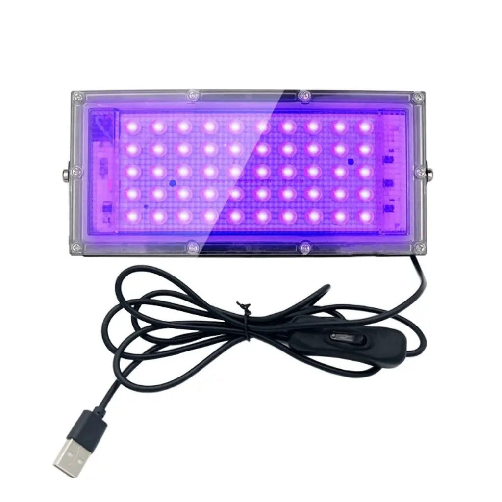 USB 100W purple light 395nm UV curing lamp fluorescent detection lamp shado