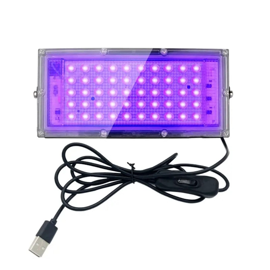 USB 100W purple light 395nm UV curing lamp fluorescent detection lamp shado