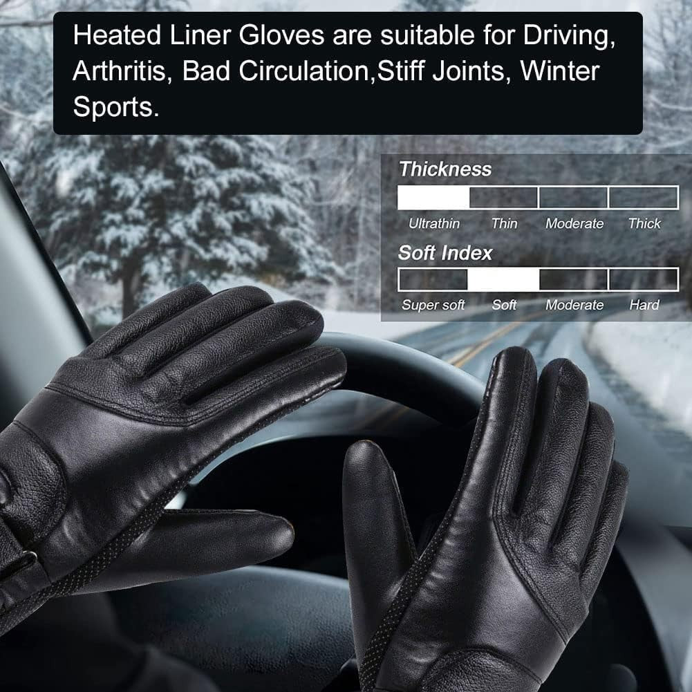 Electric Heated Gloves Portable USB Heated Gloves Touchscreen Hand Warmer Gloves