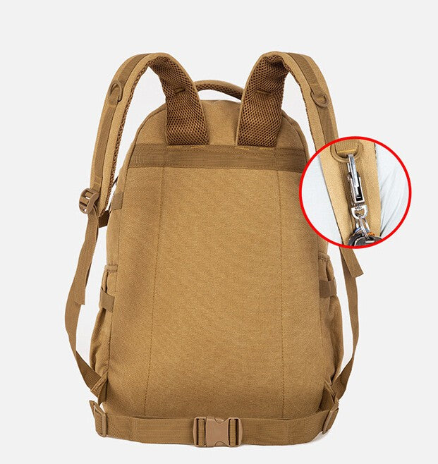 Men's Large Canvas Backpack Waterproof Durable Travel Rucksack Hiking Bag 45/55L