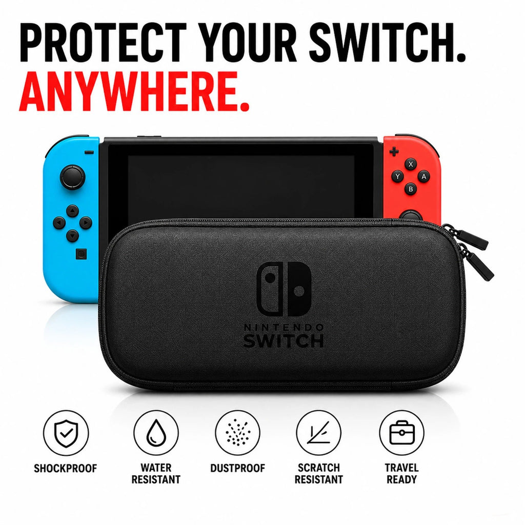 Nintendo Switch Case Hard Carry Case — OLED, Switch & Lite | EVA Travel Bag