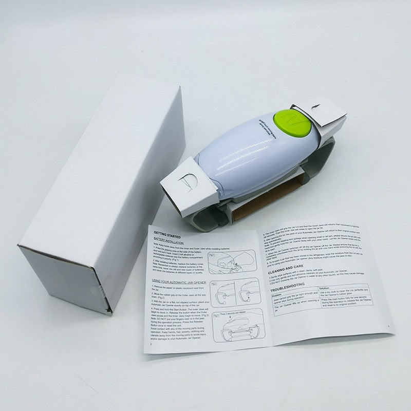 Kitchen Automatic Electric Jar Opener Can Tool Gadget -Easy One Touch Button