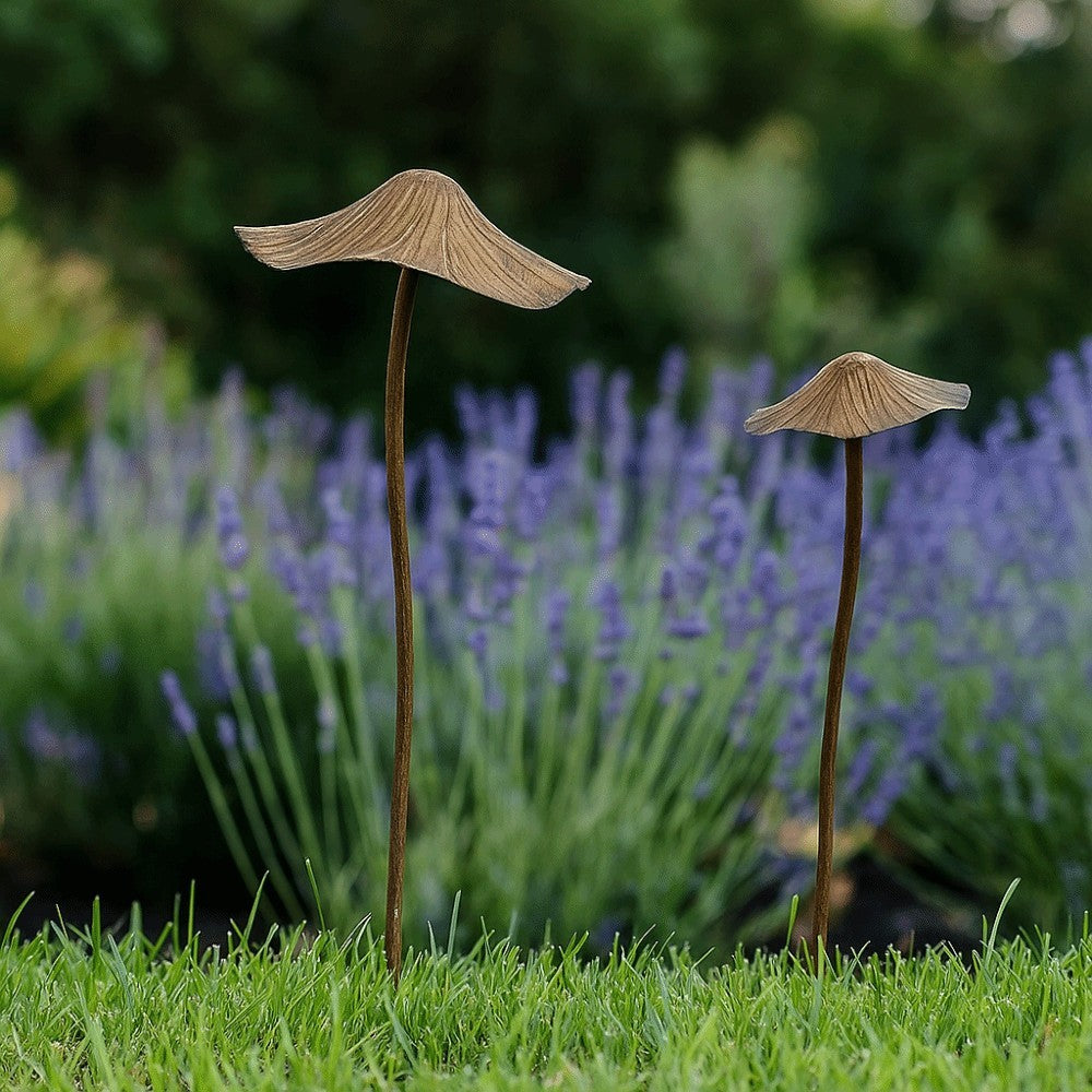 Halloween Decoration Metal Rusty Mushroom Metal Rusty Mushroom Plaque  Garden