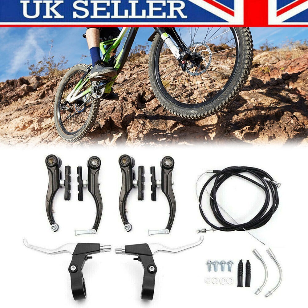 6PCS V Brake Complete Sets Front Rear Lever kit BMX MTB Bike Bicycle Brake Sets
