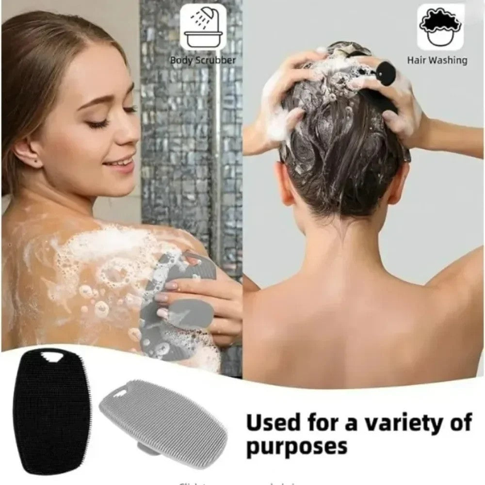 Silicone Body Scrubber Shower Bath Brush Gentle Exfoliating Scrub Cleansing Body