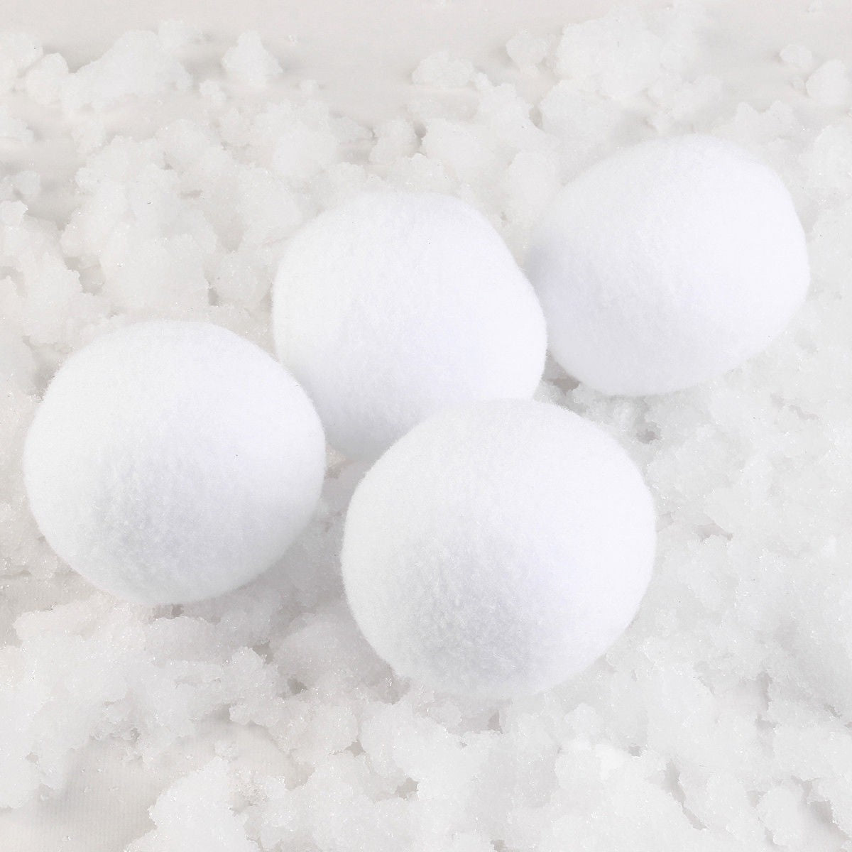 100PCS Indoor White Fake Snowballs Throwing Christmas Winter Tree Xmas Fake Snow