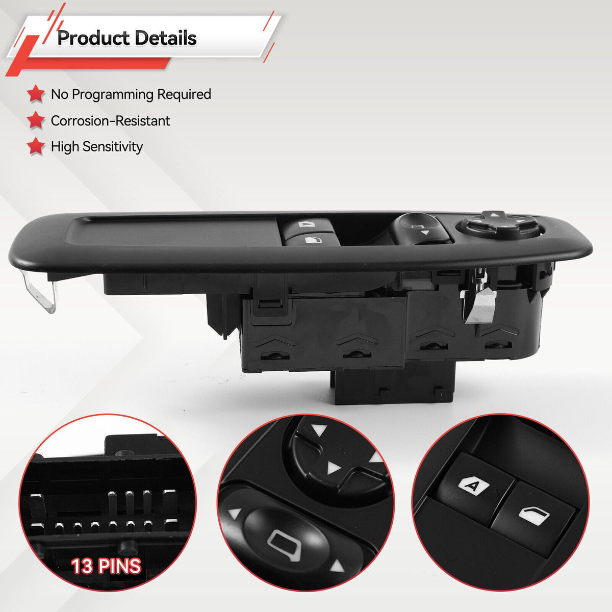 96751127ZD Electric Assembly Power Window Switch for Peugeot 208 2008 5008 3008