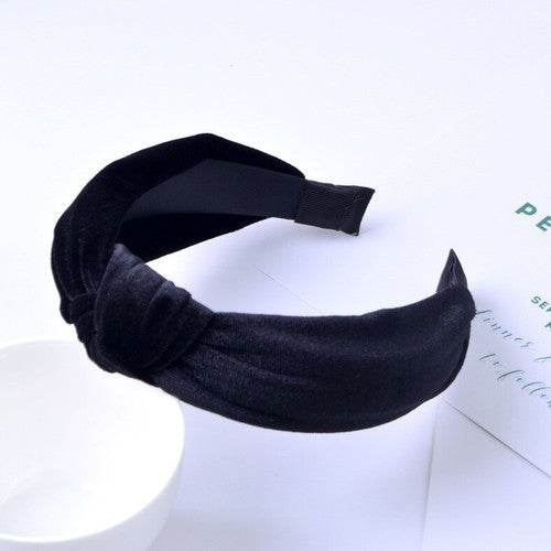 Women's Headband Twist Hairband Bow Knot Cross Tie Velvet Headwrap Hair Band New