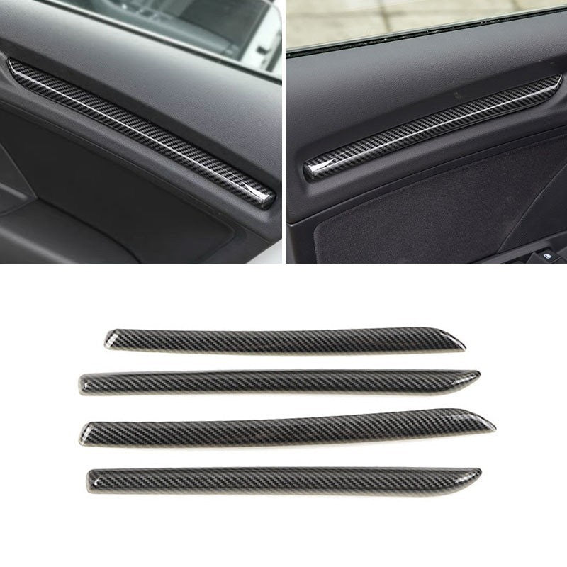 RHD Carbon Interior Door Handle Dashboard Cover Trim For Audi A3 8V 2014-2018 S3