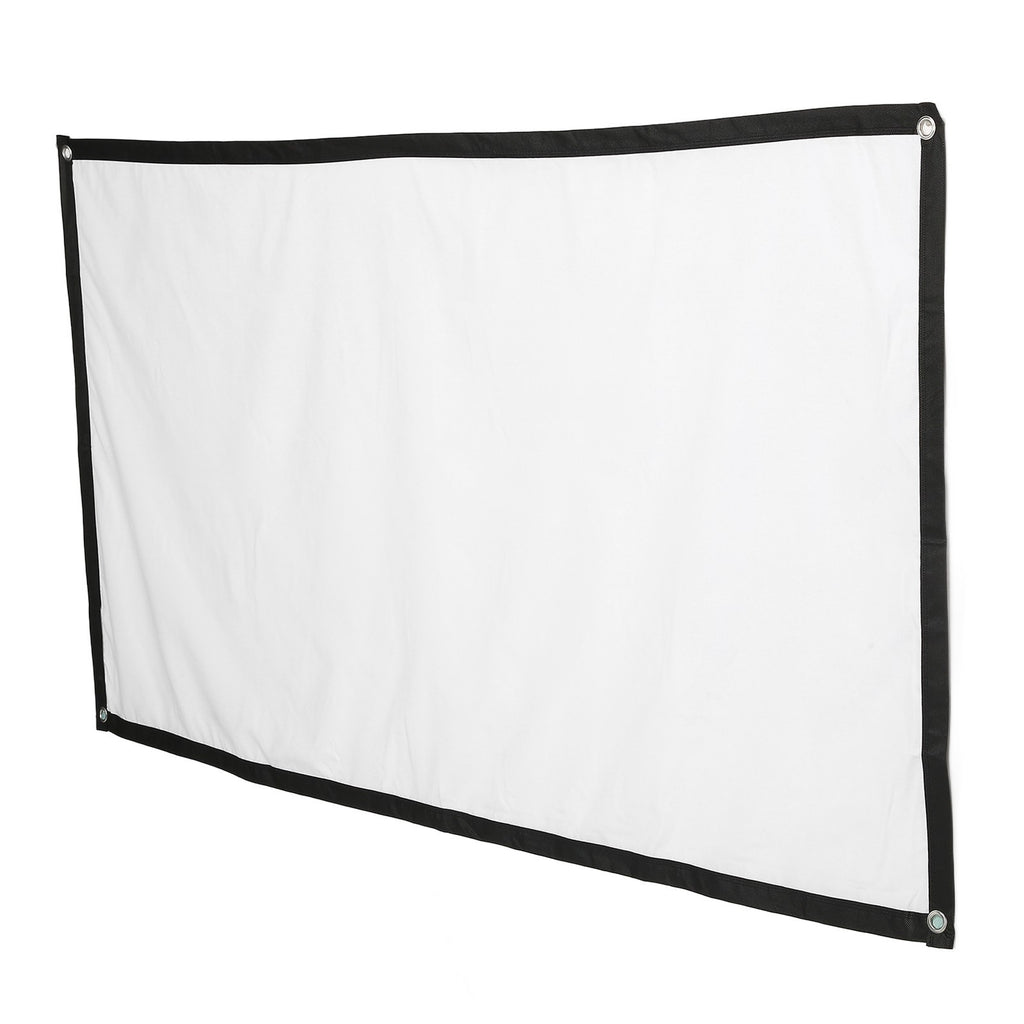84Inch Projector Screen 16:9 Hd Projection Screen With Hook For Indoor Outdo BAJ