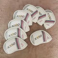 Golf Club Iron Head Cover White Silver Style 5-9-PAS 8-Piece Set Women's .*