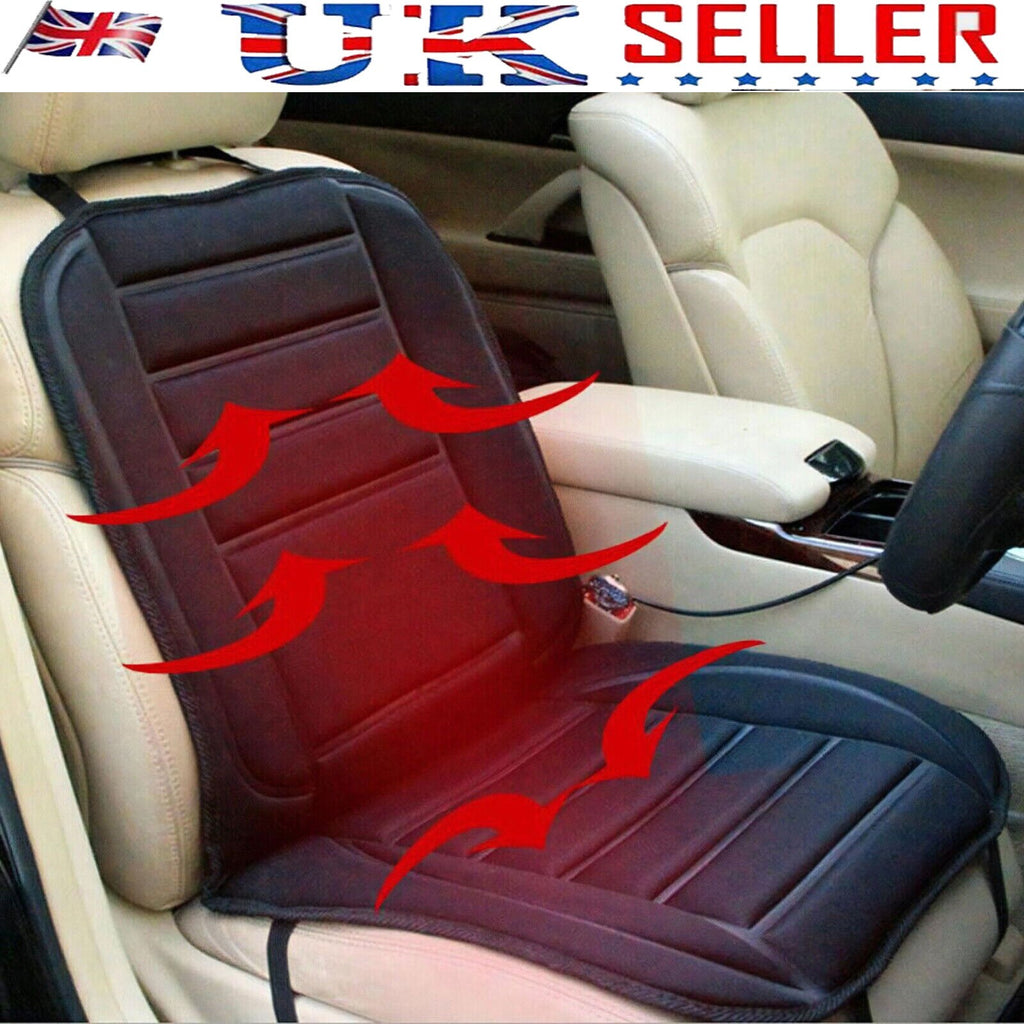 Universal 12V Car Seat Pad Cushion Cover Heating Heater Warm Heated Cold Winter