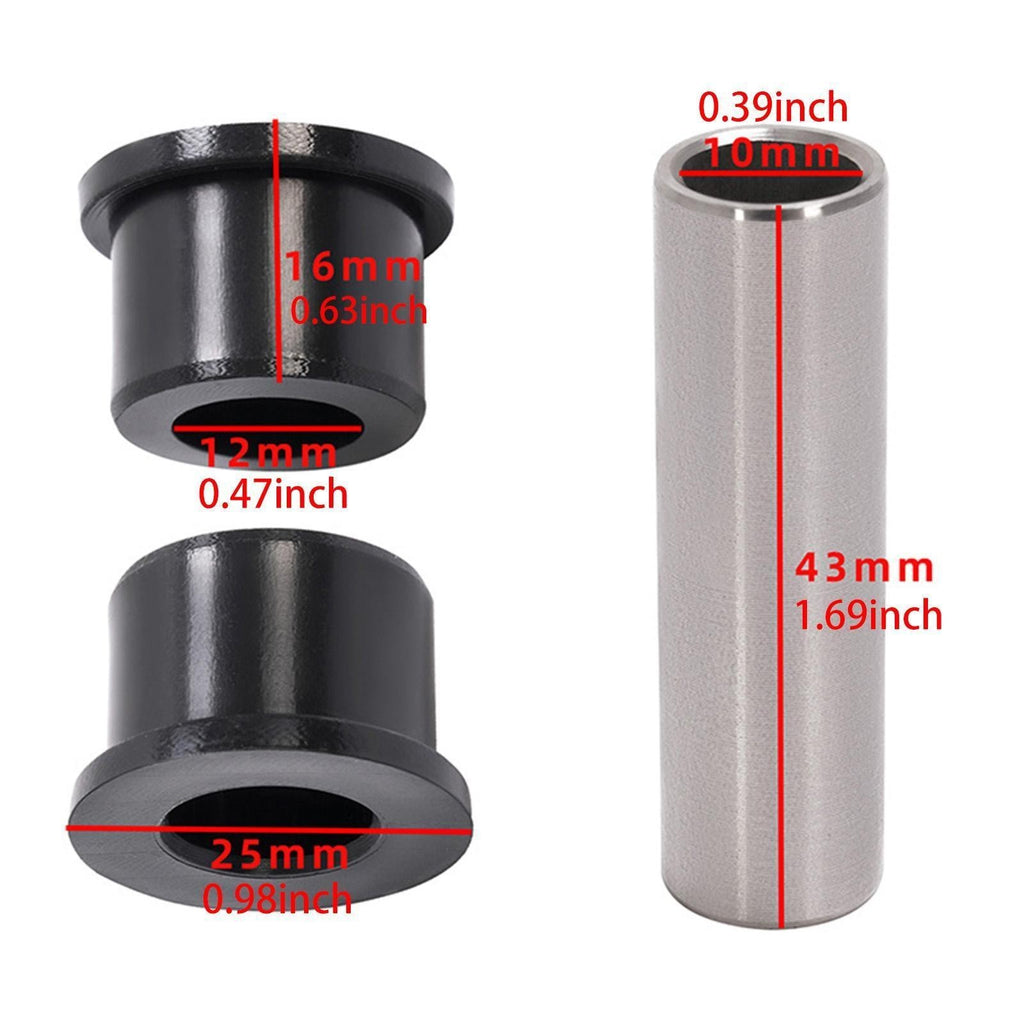 24Pcs A-arm Bush Set Suspension Sleeves Wear Resistant ATV Replacement Kit for
