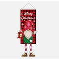 Christmas Decor Grinch Hanging Faceless Doll Door Hanging Flag Garden Flag Gift
