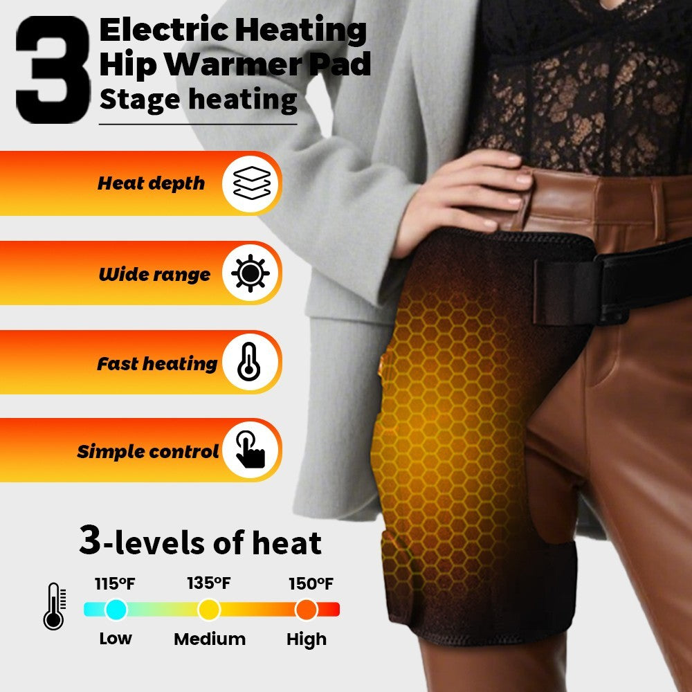 Red Light Therapy Massage Wrap for Hips and Thighs, 3 Heat  Levels