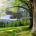 Decoy Hawk Garden Falcon Bird Pest Deterrent Cat Repeller Flying Pond Scarer 20'