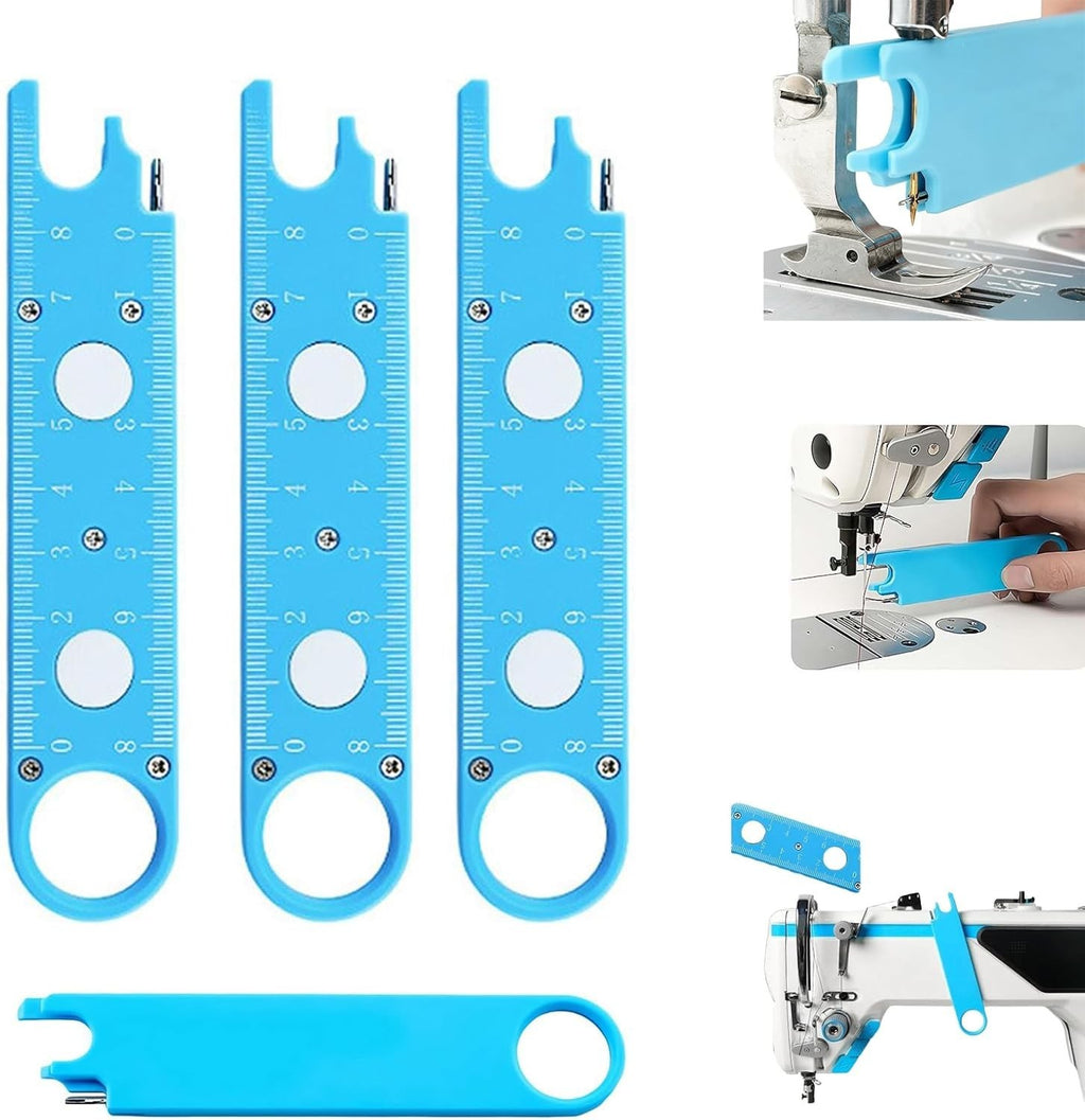 4-in-1 Needle Threader Magnetic Sewing Machine Tool with Magnifying Glass Ruler
