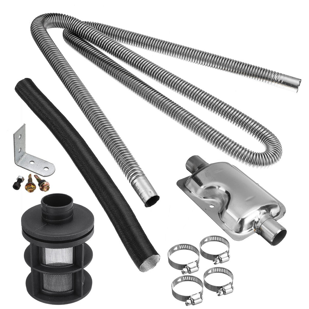 180CM Exhaust Pipe 24mm Exhaust-Silencer 25mm Air Filter For Air Diesel Heater