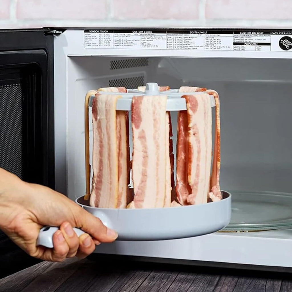 Microwave Barbecue Grill, Bacon Wizard Microwave Crispy Bacon Maker 🔥