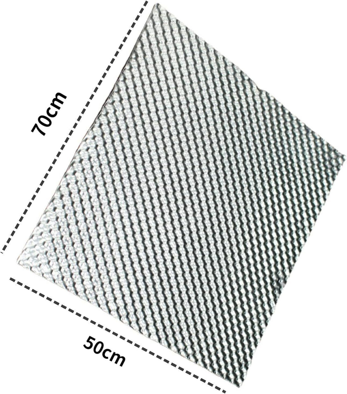 500x700mm Embossed Aluminium Heat Shield Motorsport Rally Sheet Material UK