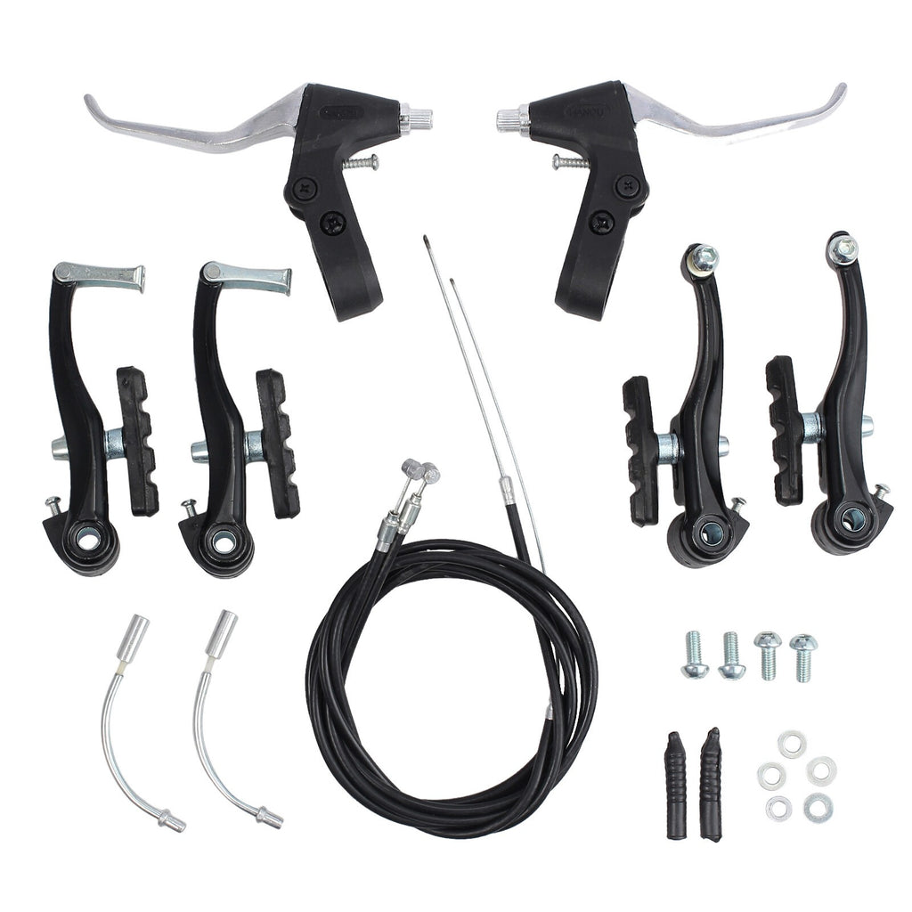 6PCS V Brake Complete Sets Front Rear Lever kit BMX MTB Bike Bicycle Brake Set-
