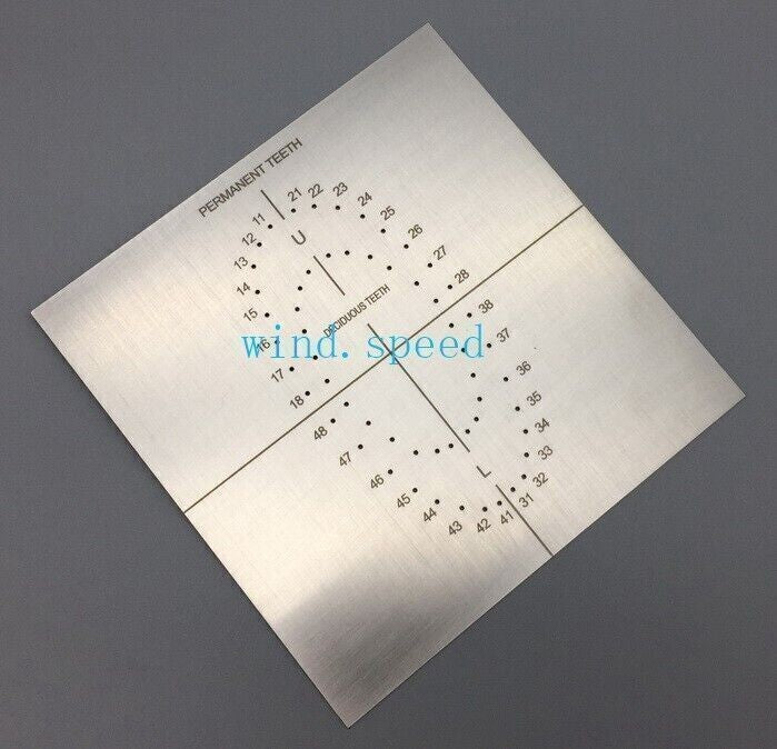 UK 1 Pc Dental Rubber Dam Template Oral Dams Punch Hole Quality Guaranteed Metal