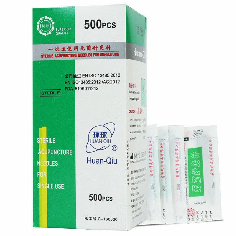 Acupuncture Spring Handle Needles with guide tube 500 massage Treat