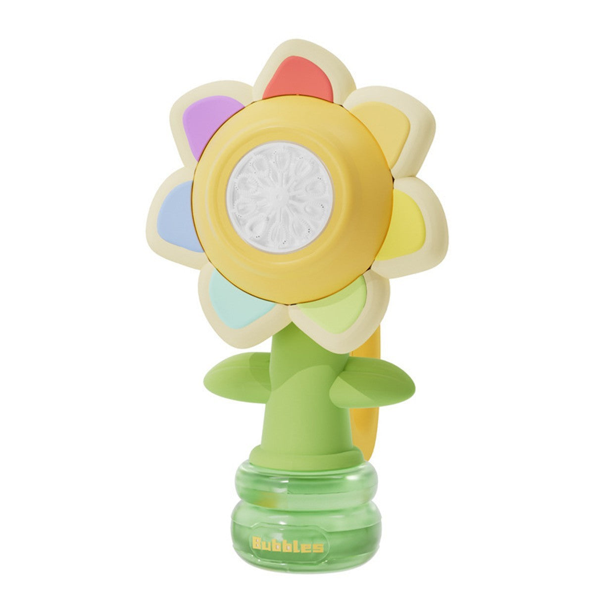 Kids Electric Bubble Machine Toy Automatic Sunflower Dancing Light Boys Girls