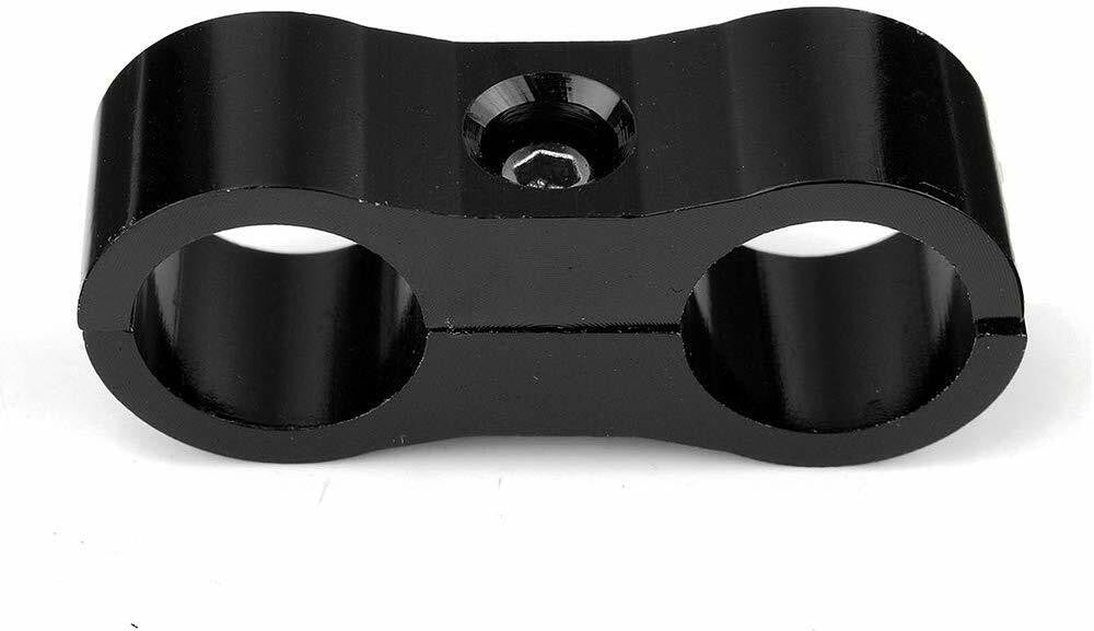 4 x AN6 6AN AN -6 Nylon Braided Stainless Fuel Oil Line Hose Separator Clamp