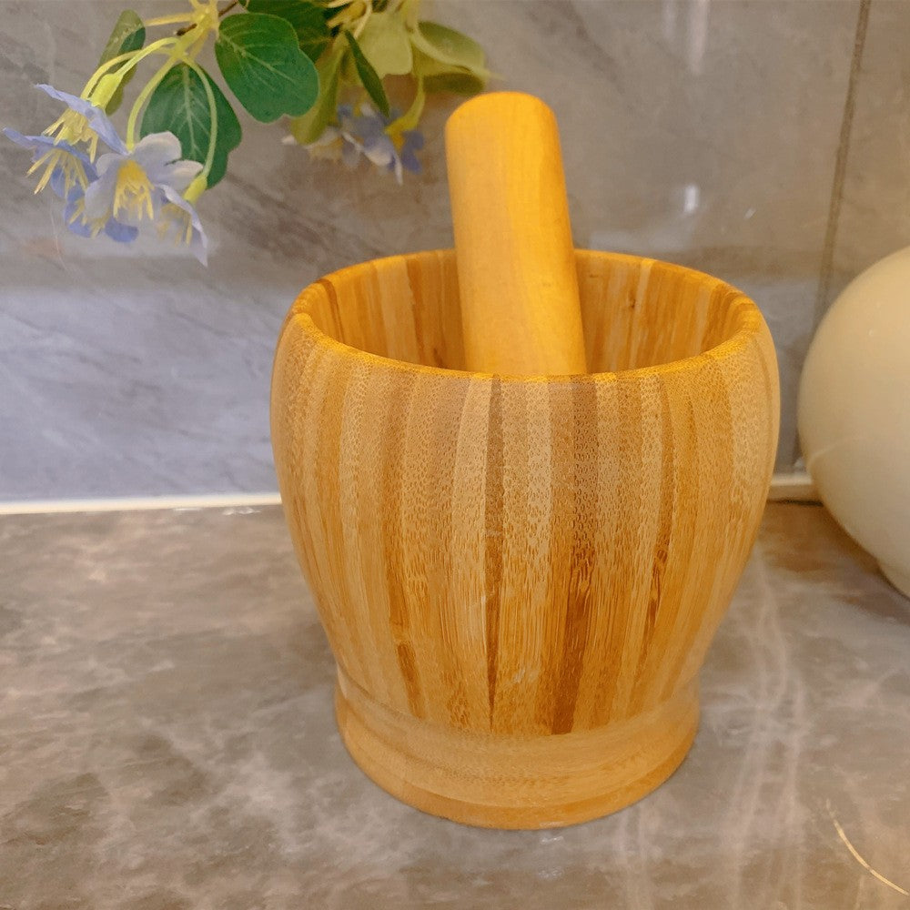UK WOODEN PESTLE MORTAR SETS NATURAL HERB SPICE CHUTNEY GRINDER CRUSHER GRINDING