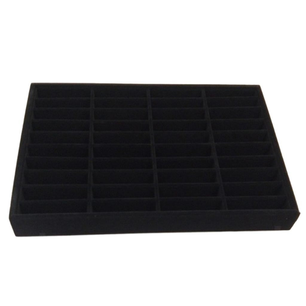 40 Slot Velvet Bangle Storage Display Box Bracelet Tray Organizer Jewelry Gift