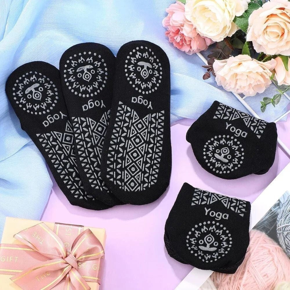 Nonslip Yoga Socks Cotton Pilates Grip Socks New Ballet Socks Pilates