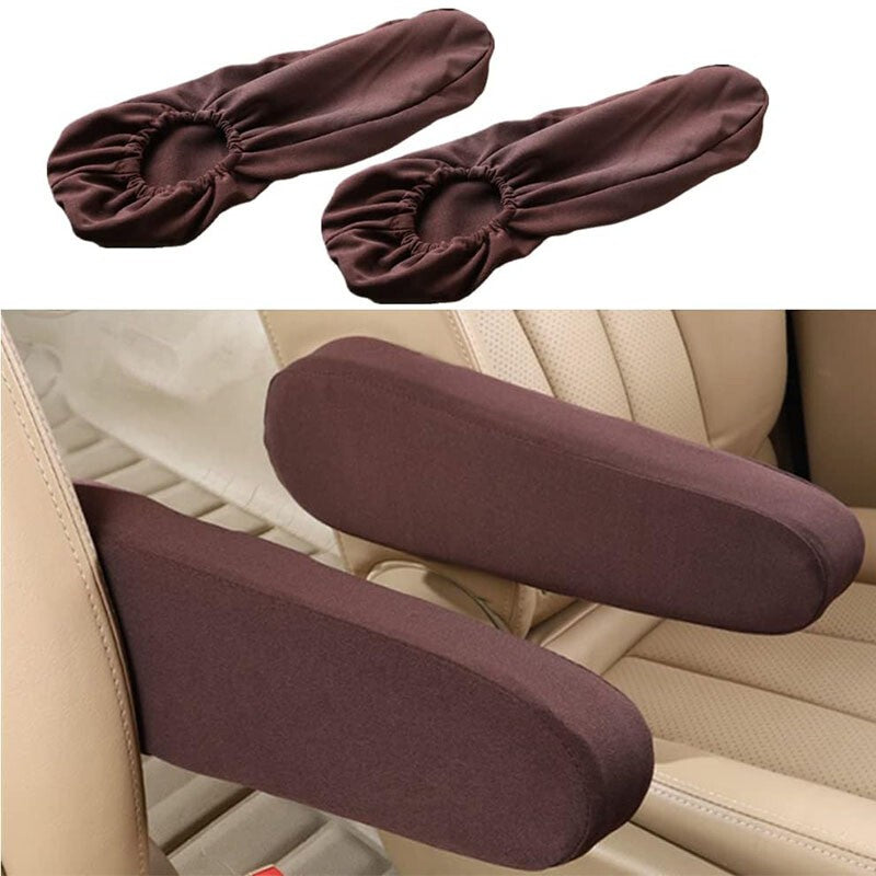 1 Pair Elastic Cloth Fabric Armrest Cover Universal for Car Auto Truck SUV Vans