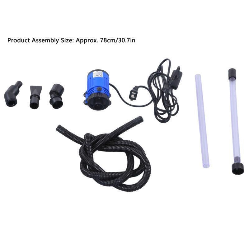 10W Aquarium Gravel Cleaner Electric Automatic Vacuum Water Changer Sand Alga