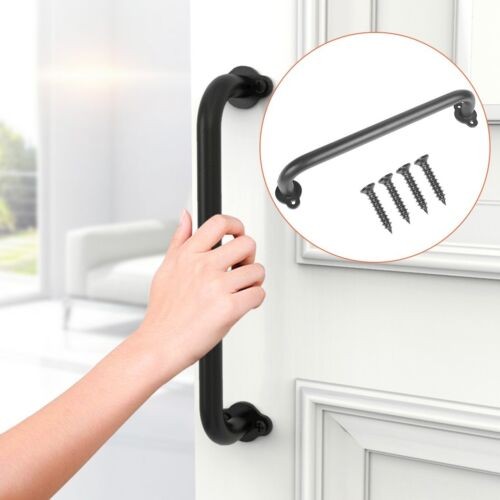 Large Cast Iron Gate Barn Shed Pull Door Handle Antique Cupboard Decor Black