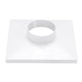 9" to 4" Duct Connector Flange Plastic Square to Round Straight Ceiling