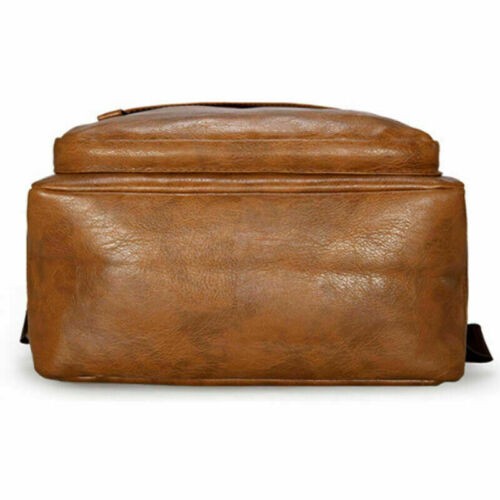 Men's Women's Vintage Leather Rucksack School Backpack Travel Bag Laptop UK