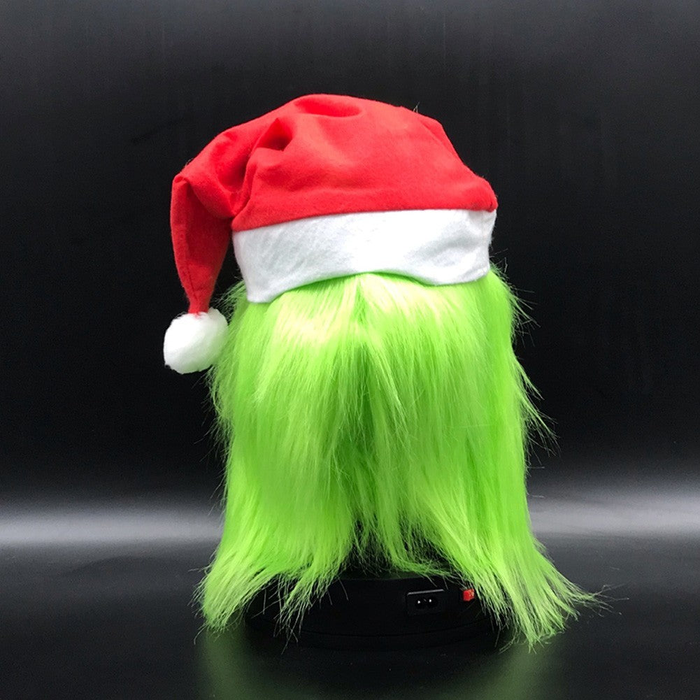 The Grinch Full Head Latex Mask Xmas Hat Monster Adult Costume Christmas Cosplay