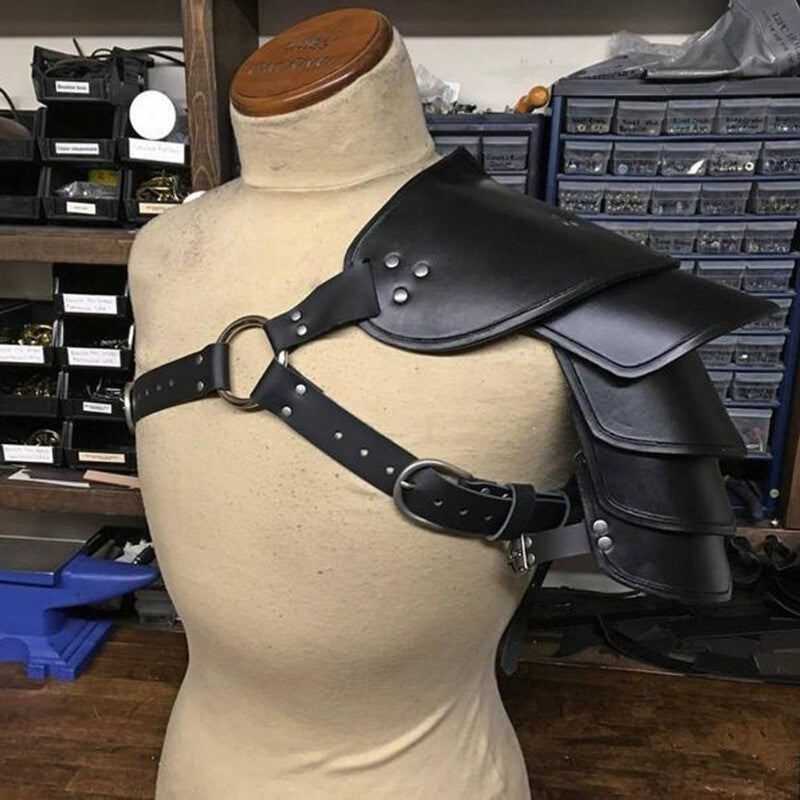 Medieval Single Shoulder Armor Gladiator Battle Knight Pauldrons Costume New