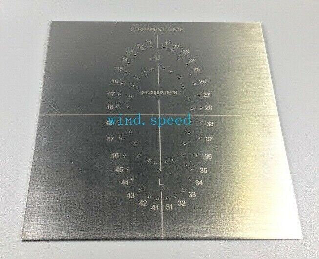 UK 1 Pc Dental Rubber Dam Template Oral Dams Punch Hole Quality Guaranteed Metal