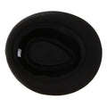Men's Manhattan Gangster Trilby   Winter Warm Wool Blend Fedora Hat Black